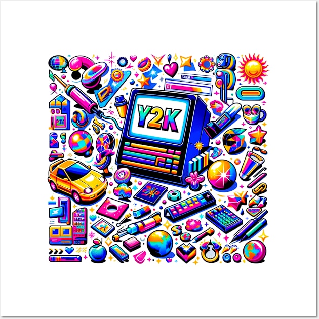 Y2k Throwback Design Wall Art by StrictlyDesigns